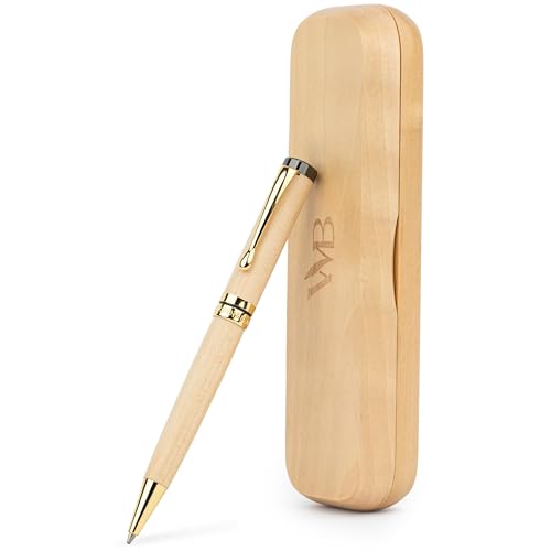 Wordsworth and Black Ballpoint Pen Set - Atemberaubender Luxus-Stift aus Bambus Ahornholz, Goldfinish, nachfüllbar, bester Kugelschreiber für Männer & Frauen Wordsworth and Black Ballpoint Pen Set - Atemberaubender Luxus-Stift aus Bambus Ahornholz, Goldfinish, nachfüllbar, bester Kugelschreiber für Männer & Frauen von Wordsworth & Black