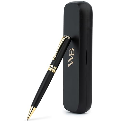 Wordsworth and Black Ballpoint Pen Set - Atemberaubender Luxus-Stift aus Bambus Schwarzholz, Goldfinish, nachfüllbar, bester Kugelschreiber für Männer & Frauen Wordsworth and Black Ballpoint Pen Set - Atemberaubender Luxus-Stift aus Bambus Schwarzholz, Goldfinish, nachfüllbar, bester Kugelschreiber für Männer & Frauen von Wordsworth & Black