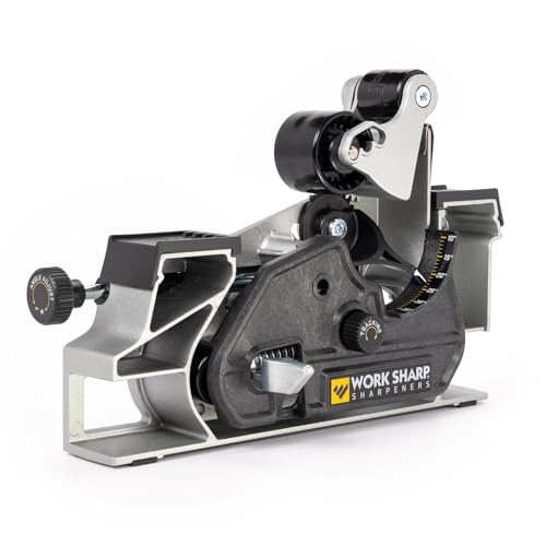 WORK SHARP® Blade Grinding Attachment - Schärf Aufsatz für Ken Onion Knife & Tool Sharpener Mk.2 - Schleif Vorrichtung für Messer, Scheren & Werkzeug inkl. 5 Premium Gewebe-Schleifbändern breit von Work Sharp