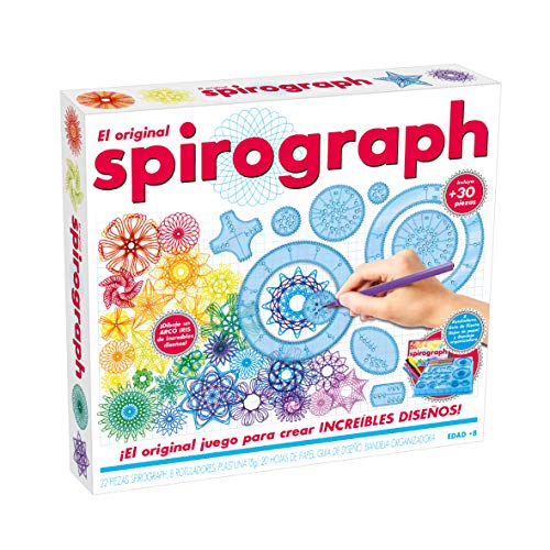 World Brands Spirograph 80979 Original-Zeichen-Set, Malschablonen für Kinder, Mosaik, Zeichnenlernen, Geschenke für Kinder von World Brands