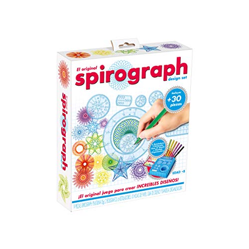 World Brands Spirograph Design Set, Zeichnungsset, Basteln, Malschablonen, Kindermosaik, Zeichnungslernen, Geschenke für Kinder, Mehrfarbig (80978) von World Brands