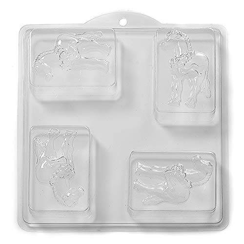 World Of Moulds 4 Hohlraum Pferd Seife/Bade Bombe Mulde Form L25 World Of Moulds 4 Hohlraum Pferd Seife/Bade Bombe Mulde Form L25 von World Of Moulds