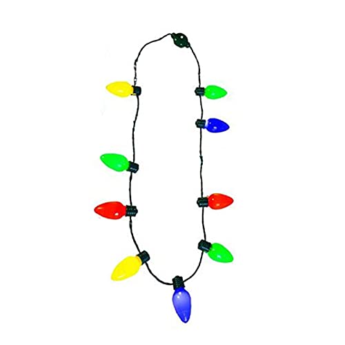 Halskette mit Anhänger, 9 Glühbirnen, ovale Form, Festival, geringer Stromverbrauch, für Weihnachten, mehrfarbig von Worparsen