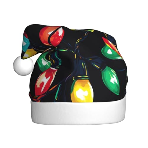 Woshuwo Bunte Weihnachtsmannmütze für Erwachsene, Weihnachtsmannmütze, Kopfbedeckung, Neuheit Weihnachtsmütze Woshuwo Bunte Weihnachtsmannmütze für Erwachsene, Weihnachtsmannmütze, Kopfbedeckung, Neuheit Weihnachtsmütze von Woshuwo