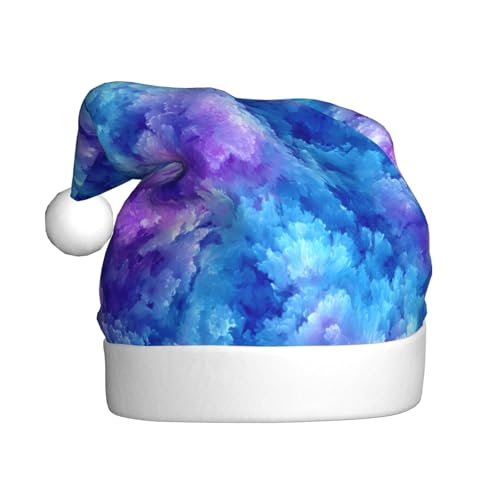 Woshuwo Weihnachtsmütze für Erwachsene, Blau und Violett von Woshuwo