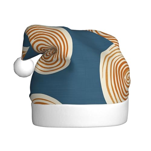 Woshuwo Weihnachtsmütze im Retro-Stil der Mitte des Jahrhunderts mit abstrakten Spiralen für Erwachsene Woshuwo Weihnachtsmütze im Retro-Stil der Mitte des Jahrhunderts mit abstrakten Spiralen für Erwachsene von Woshuwo