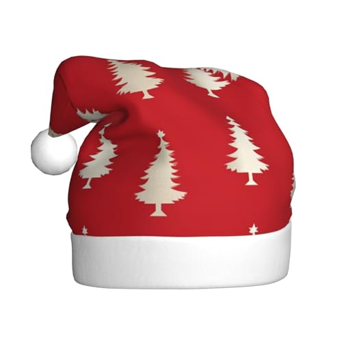 Woshuwo Weihnachtsmütze mit Weihnachtsbaum-Muster, für Erwachsene, Weihnachts-Kopfbedeckung, Neuheit Weihnachtsmütze Woshuwo Weihnachtsmütze mit Weihnachtsbaum-Muster, für Erwachsene, Weihnachts-Kopfbedeckung, Neuheit Weihnachtsmütze von Woshuwo