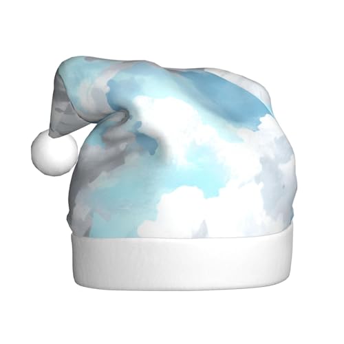 Woshuwo Weihnachtsmütze mit hellem Marmor, Camouflage, für Erwachsene, Weihnachts-Kopfbedeckung, Neuheit von Woshuwo