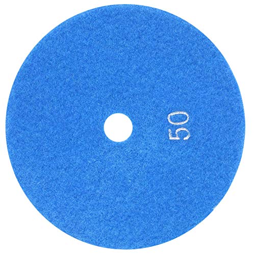 Wosieue 125 mm Diamant-Polierpads, 125 mm, feucht, Marmorkörnung, 50 von Wosieue