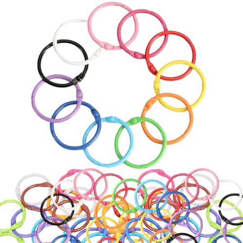140 Stück Buchbinderinge 30mm – Metall Ringe für Karteikarten, Bastelprojekte, DIY Binder, Langlebig und Rostfrei, Ideal für Bücher, Mappen und Archivierung 140 Stück Buchbinderinge 30mm – Metall Ringe für Karteikarten, Bastelprojekte, DIY Binder, Langlebig und Rostfrei, Ideal für Bücher, Mappen und Archivierung von Woteenore