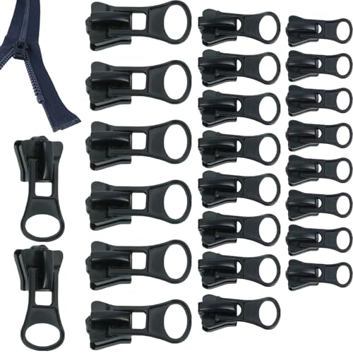 Reißverschluss-Reparaturset, 24 Stück Fix-Reißverschluss Zipper Ersatz Reparatur Werkzeug für Kleidung, Taschen, Jacken – Perfekte Lösung für defekte Reißverschlüsse Reißverschluss-Reparaturset, 24 Stück Fix-Reißverschluss Zipper Ersatz Reparatur Werkzeug für Kleidung, Taschen, Jacken – Perfekte Lösung für defekte Reißverschlüsse von Woteenore