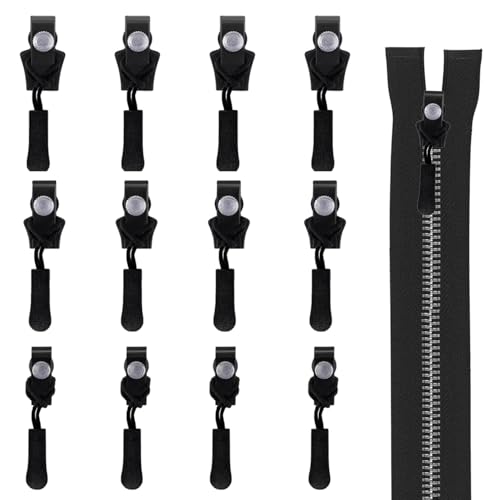 Reißverschluss Zipper Ersatz – 12 Stück Universelle Zipper für Jacken, Taschen und Kleidung, Langlebig, Ersatzreißverschluss für alle Größen Reißverschluss Zipper Ersatz – 12 Stück Universelle Zipper für Jacken, Taschen und Kleidung, Langlebig, Ersatzreißverschluss für alle Größen von Woteenore