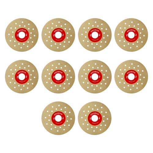Wouueso 10 Stück 4 100 mm Diamant-Schleifscheibe Vakuumgelötetes Sägeblatt für Marmor, Porzellan, Fliesen, Felsplatten, Porzellan Wouueso 10 Stück 4 100 mm Diamant-Schleifscheibe Vakuumgelötetes Sägeblatt für Marmor, Porzellan, Fliesen, Felsplatten, Porzellan von Wouueso