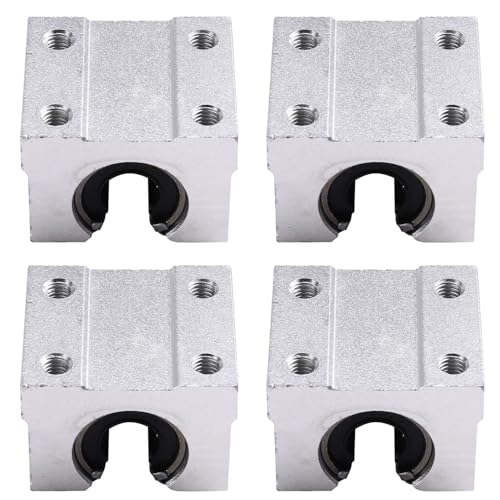 Wouueso 4 Stück SBR10UU Schlittenblocklager für SBR10 Linearstützschiene CNC-Fräser Wouueso 4 Stück SBR10UU Schlittenblocklager für SBR10 Linearstützschiene CNC-Fräser von Wouueso