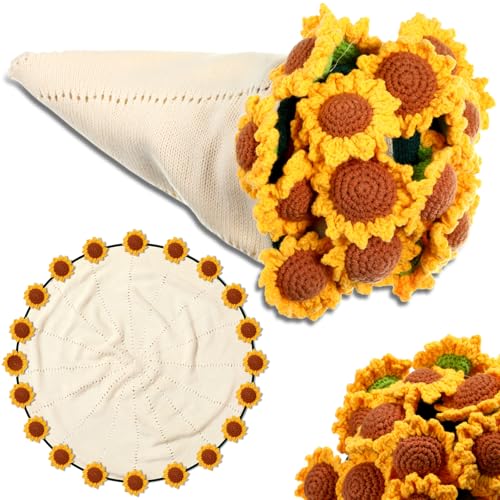 WovWeave Häkelblumen-Decke, handgefertigt, Blumenstrauß, Überwurf, Decke, weich, leicht, gemütlich, gestrickt, Geschenke für Frauen, Geburtstag, Jahrestag, Weihnachten, Hochzeit, Party, Geschenke WovWeave Häkelblumen-Decke, handgefertigt, Blumenstrauß, Überwurf, Decke, weich, leicht, gemütlich, gestrickt, Geschenke für Frauen, Geburtstag, Jahrestag, Weihnachten, Hochzeit, Party, Geschenke von WovWeave
