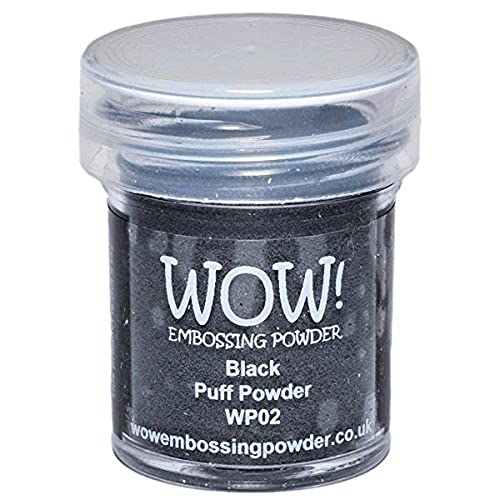 Wow Embossing Powder 15 ml, schwarzer Puff von Wow Embossing Powder