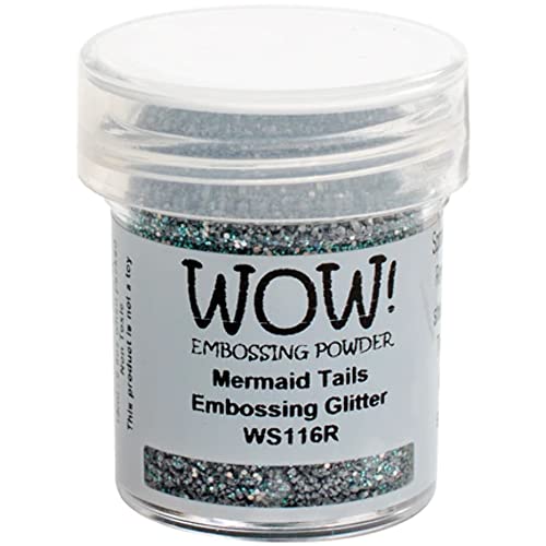 Wow Embossing Powder WS116R Embossing-Puder, 15 ml, Meerjungfrauenschwanz von Wow Embossing Powder