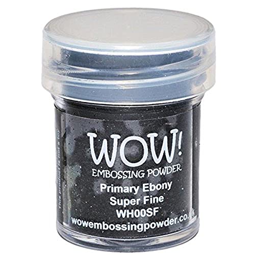 Wow Embossing Powder Wow! Prägepulver, superfein, 15 ml, Primär-Ebenholz von WOW!
