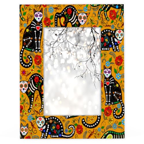 Bilderrahmen mit Katzenschädeln, 28 x 35 cm, passend für 28,9 x 35,6 cm Fotos, Katzenblume, Holz-Bilderrahmen für Heimdekoration, Bilderrahmen Bilderrahmen mit Katzenschädeln, 28 x 35 cm, passend für 28,9 x 35,6 cm Fotos, Katzenblume, Holz-Bilderrahmen für Heimdekoration, Bilderrahmen von WowPrint