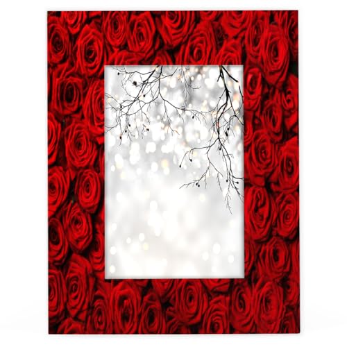 Bilderrahmen mit roten Rosen, 20,3 x 25,4 cm, passend für 20,3 x 25,4 cm Fotos, Holz-Bilderrahmen für Heimdekoration Bilderrahmen mit roten Rosen, 20,3 x 25,4 cm, passend für 20,3 x 25,4 cm Fotos, Holz-Bilderrahmen für Heimdekoration von WowPrint