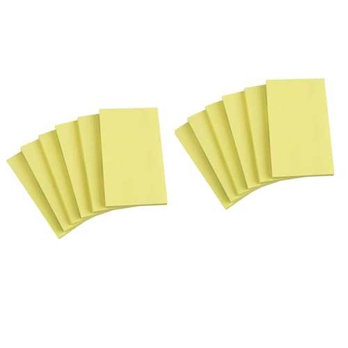 Wowivy 12-Packungen Gelbe Haftnotizen, 76 mm x 127 mm, Sticky Pads, recycelbar, Self-Stick Notes Pads,klebezettel, einfach zu posten für Zuhause, Büro, 80 Blatt/Block von Wowivy