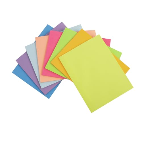 Wowivy 8-Packungen, große Haftnotizen 152 mm x 203 mm, 8-Farben-Post-Selbstklebenotizen-Pads, helle sticky notes Bunte Super-klebezettel-Pads, starker Klebstoff, 40-Blätter/Pad, 320-Blätter Gesamt Wowivy 8-Packungen, große Haftnotizen 152 mm x 203 mm, 8-Farben-Post-Selbstklebenotizen-Pads, helle sticky notes Bunte Super-klebezettel-Pads, starker Klebstoff, 40-Blätter/Pad, 320-Blätter Gesamt von Wowivy