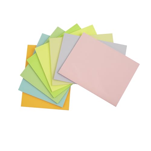 Wowivy 8-Packungen, große Haftnotizen 152 mm x 203 mm, 8 Farben Post Self Stick Notes Pads, Pastell Stickies Bunte Super Sticking Memo Pads, Starker Klebstoff, 40 Blätter/Pad, 320 Blätter Gesamt Wowivy 8-Packungen, große Haftnotizen 152 mm x 203 mm, 8 Farben Post Self Stick Notes Pads, Pastell Stickies Bunte Super Sticking Memo Pads, Starker Klebstoff, 40 Blätter/Pad, 320 Blätter Gesamt von Wowivy