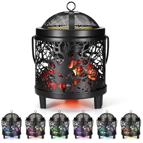 Wowlela Elektrische Duftlampe,Schädelmuster Duftlampe für Wachs mit 7 Farbverläufen,4 in 1 Kamin Duftlampe für Duftwachs,Kerze,Duftöl,Elektrische Wachswärmer Duftlampe für Büro Schlafzimmer Dekoration Wowlela Elektrische Duftlampe,Schädelmuster Duftlampe für Wachs mit 7 Farbverläufen,4 in 1 Kamin Duftlampe für Duftwachs,Kerze,Duftöl,Elektrische Wachswärmer Duftlampe für Büro Schlafzimmer Dekoration von Wowlela