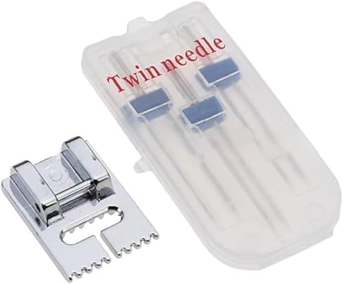 1 Set Doppel-Stretch-Maschine, Doppelnadeln, Nähmaschinen-Doppelnadel für Brother, Nähmaschine, Haushaltsnähutensilien und Zubehör, Kunst, Handwerk und Nähen von Wpppan