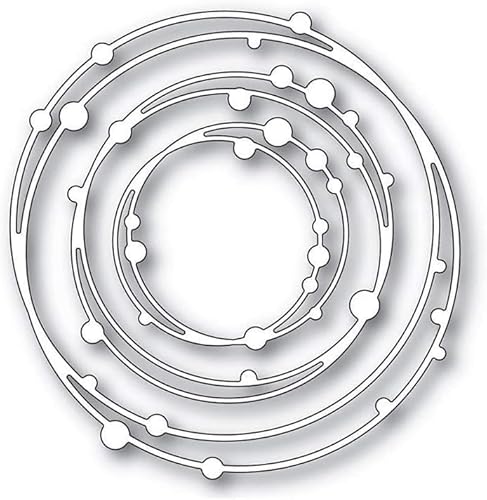 3D-Stanzformen mit gepunkteten Linien, Kreis, Nesting-Rahmen, Metall-Stanzformen für Grußkarten, DIY, Scrapbooking, Album, dekorative Prägung, Scrapbooking, Stanzformen, Kartenherstellung, Zubehör von Wpppan