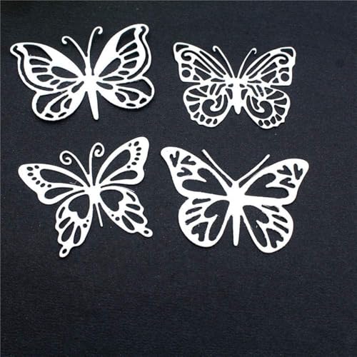 Metall-Stanzformen für Kartenherstellung, Schmetterling-Stanzschablonen, Schablonenwerkzeug für Papierbasteln, Scrapbooking, Prägung, Fotoalbum, Dekoration, Basteln, Geschenkkarten, Zubehör von Wpppan