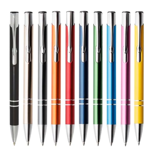WPRO Cosima 20er Set Metall-Kugelschreiber Cosima Großraumpatrone blau ergonomischer Griff 20er Farbmix von WPRO