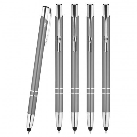 WPRO Stylosa - 5-er Set - Eingabe-Stift & Kugelschreiber 2in1 - Tablet & Smartphone dünne Touch-screen Stylus-Pen Spitze von WPRO
