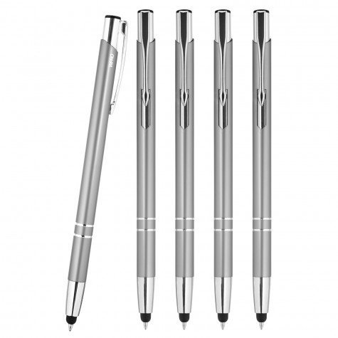 WPRO Stylosa - 5-er Set - Eingabe-Stift & Kugelschreiber 2in1 - Tablet & Smartphone dünne Touch-screen Stylus-Pen Spitze von WPRO