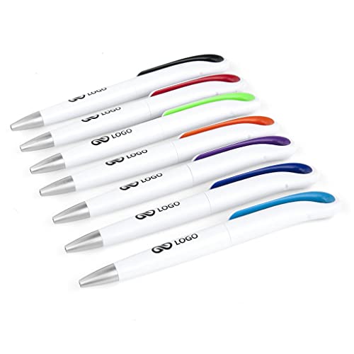 WPRO 100x Kugelschreiber Dennis mit Logo/Druck/Werbung/Aufdruck/bedruckt, Schwarzschreibend, Personalisierbar Werbeartikel WPRO 100x Kugelschreiber Dennis mit Logo/Druck/Werbung/Aufdruck/bedruckt, Schwarzschreibend, Personalisierbar Werbeartikel von WPRO