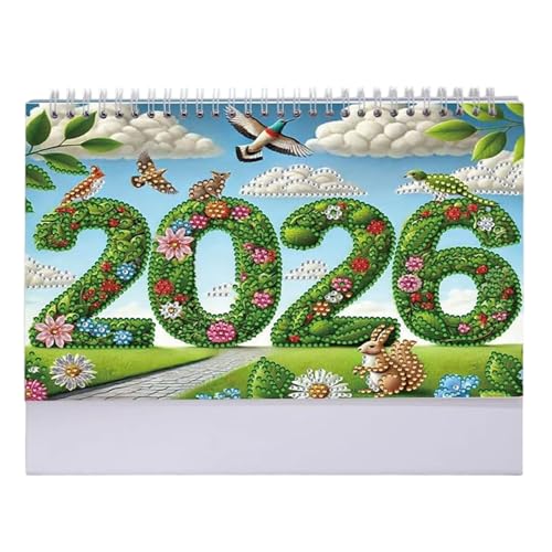 Diamond Art Schreibtischkalender 2026, DIYs Diamond Painting Schreibtischkalender, Desktop-Monatsplaner von Januar 2026 bis Dez, Heimbüros, Tischdekoration Diamond Art Schreibtischkalender 2026, DIYs Diamond Painting Schreibtischkalender, Desktop-Monatsplaner von Januar 2026 bis Dez, Heimbüros, Tischdekoration von Wpsagek