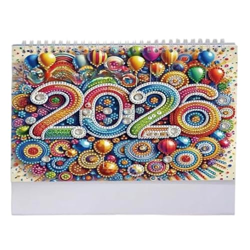 Diamond Art Schreibtischkalender 2026, DIYs Diamond Painting Schreibtischkalender, Desktop-Monatsplaner von Januar 2026 bis Dez, Heimbüros, Tischdekoration Diamond Art Schreibtischkalender 2026, DIYs Diamond Painting Schreibtischkalender, Desktop-Monatsplaner von Januar 2026 bis Dez, Heimbüros, Tischdekoration von Wpsagek