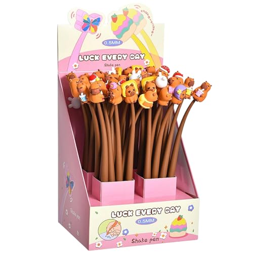 Lustige Stifte für Kinder – Capybara Shaking Kugelschreiber, 0,5 mm Bleistifte für Studium, Planung, Klassenzimmer, Schule, College, Lehrer, Heimarbeit, Mädchen, Lustige Stifte für Kinder – Capybara Shaking Kugelschreiber, 0,5 mm Bleistifte für Studium, Planung, Klassenzimmer, Schule, College, Lehrer, Heimarbeit, Mädchen, von Wpsagek