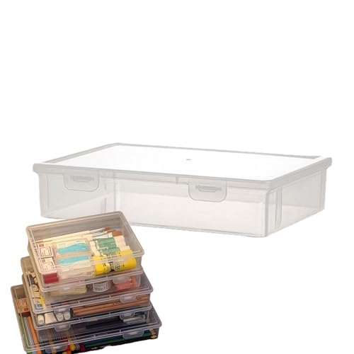 Wpsagek Dateiaufbewahrungsboxen,Aufbewahrungsbox für den Desktop - A4 Stapelbarer Organizer-Behälter für Zertifikate - Dateispeicherorganisation für wichtige Dokumente, Zertifikate von Wpsagek