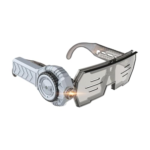 Wpsagek Projektorspielzeug, Kinderbrillenspielzeug,Brille mit klaren lebhaften Mustern - Tech Vision Safe Flip-up-Modul Anti-Rutsch-Verstellrahmen für Kids Boys Family Party Birthday Games von Wpsagek