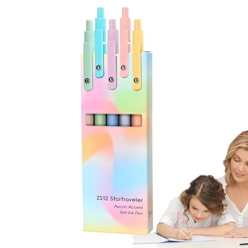 Wpsagek Push Up Neutralstift,5er Set Druckmechanik Schnelltrocknende Schreibstifte - Gel-Tinten-Kugelschreiber Vielseitig Für Freunde Kollegen Lehrer Schüler Wpsagek Push Up Neutralstift,5er Set Druckmechanik Schnelltrocknende Schreibstifte - Gel-Tinten-Kugelschreiber Vielseitig Für Freunde Kollegen Lehrer Schüler von Wpsagek