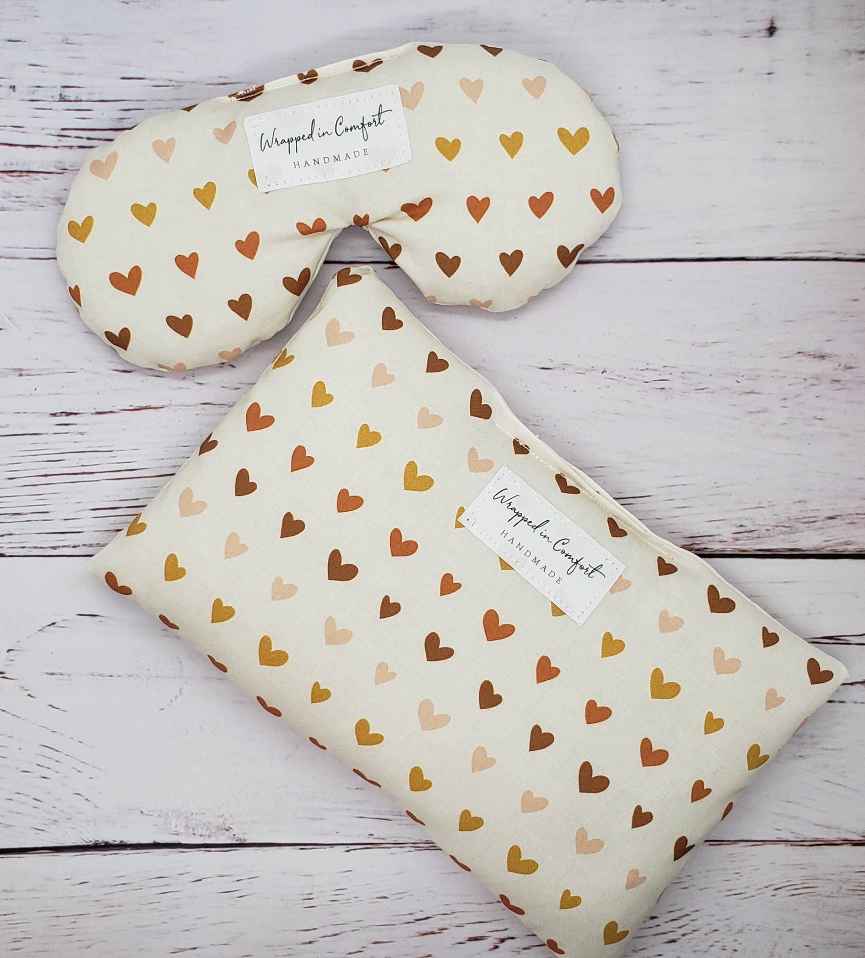 Augenkissen Und Heizpad Bundle, Reis Oder Leinsamen Augenkissen Und Heizpad Bundle, Reis Oder Leinsamen von WrappedInComfortCo