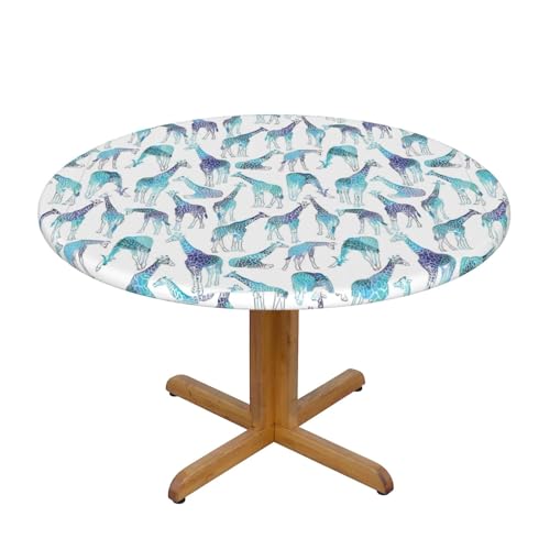 Runde Tischdecke, runde Tischdecke, Giraffenmuster von Wratle