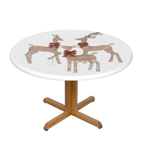 Wratle Runde Tischdecke, rund, 3 Hirsche von Wratle