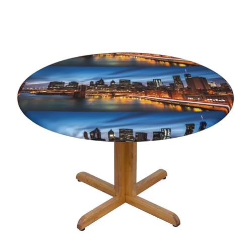 Wratle Runde Tischdecke, rund, Motiv: New York City Scenery von Wratle