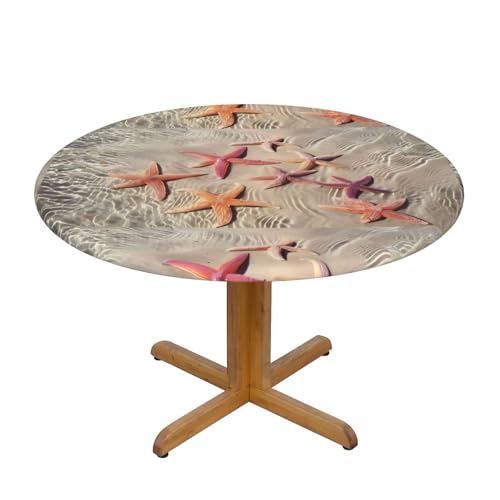 Wratle Runde Tischdecke, rund, Motiv: Ozean, Seestern von Wratle