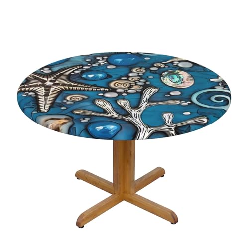 Wratle Runde Tischdecke, rund, Motiv: Ozeanmuschelkunst Wratle Runde Tischdecke, rund, Motiv: Ozeanmuschelkunst von Wratle