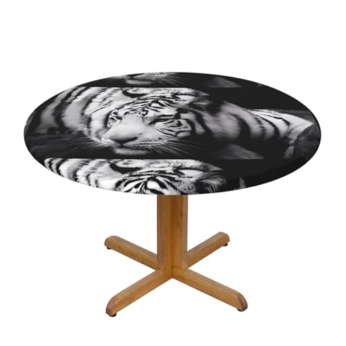 Wratle Runde Tischdecke, rund, Tiermotiv, Tiger von Wratle