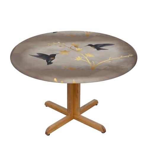 Wratle Runde Tischdecke, runde Tischdecke, Blume, Vogel von Wratle