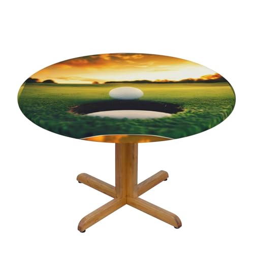 Wratle Runde Tischdecke, runde Tischdecke, Golfplatz von Wratle